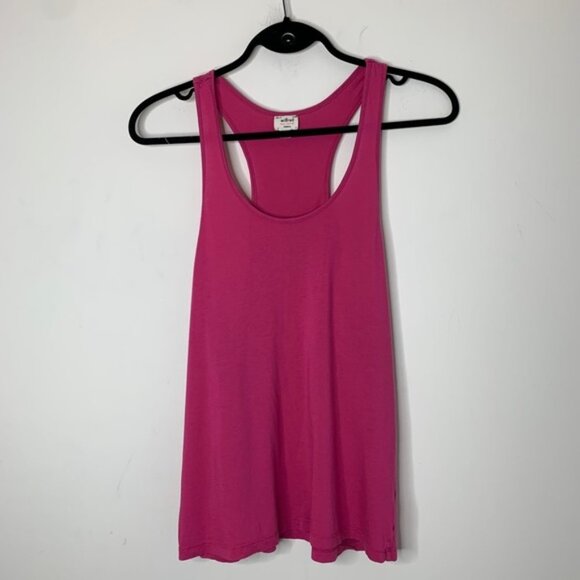Aritzia Wilfred Tank Top sleeveless Racerback Pima Cotton Pink Size Small - Picture 7 of 15